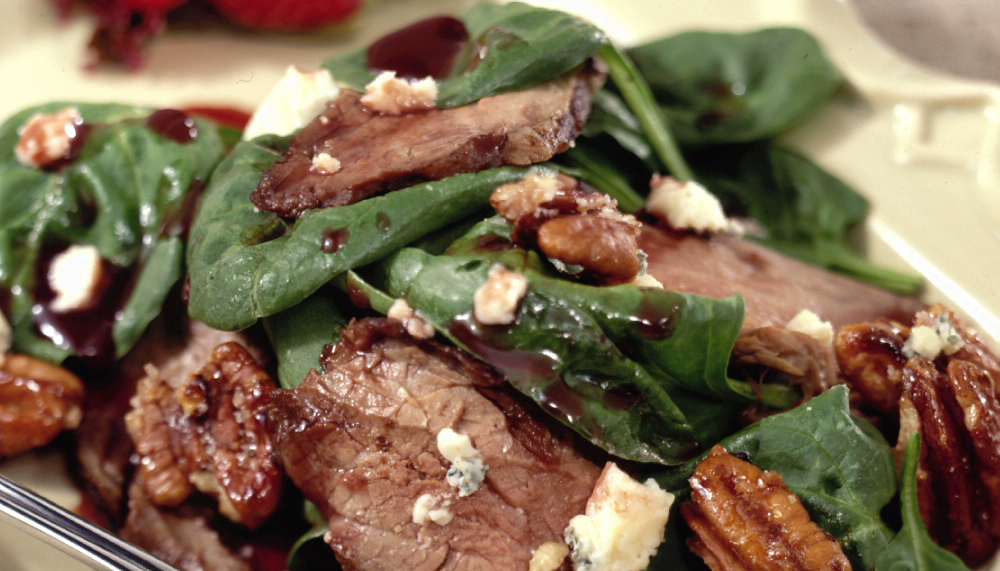 Ensalada de Carne con Espinacas