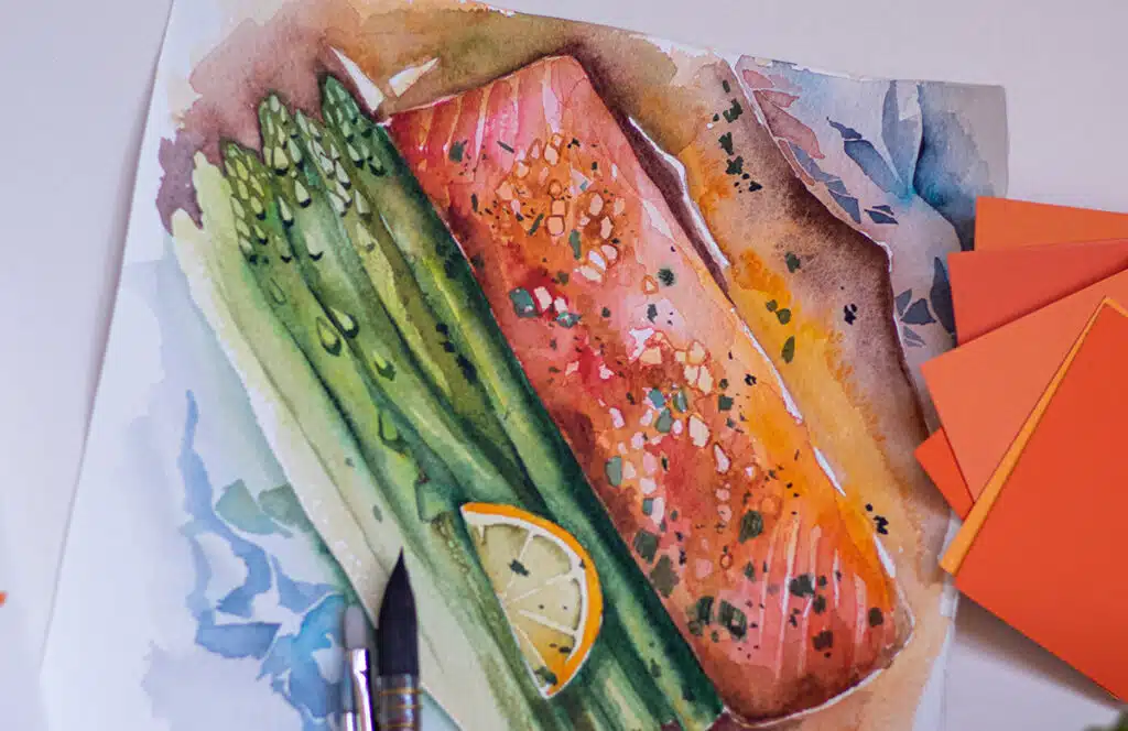 salmon horno